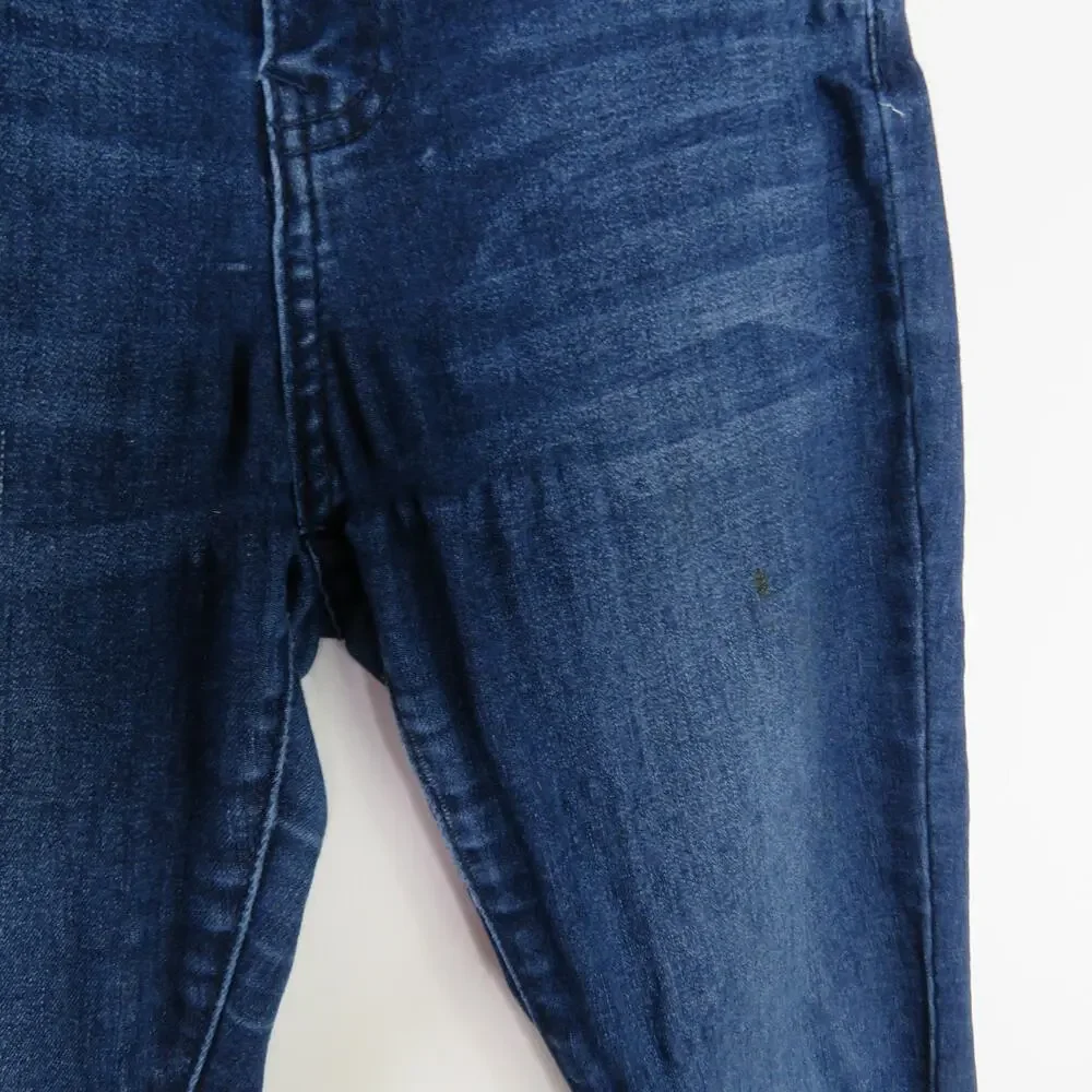 Fashion Nova Blue High Rise Curvy Skinny Jeans Size 0 Dark Wash Stretchy